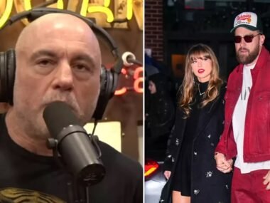 Joe Rogan responded to claims that Taylor Swift is 'ruining American football' by dating Travis Kelce