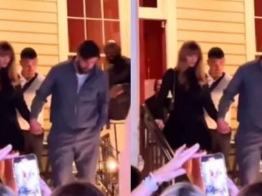 Jokes are Pouring in Over Travis Kelce’s Outfit with Taylor Swift Before Super Bowl